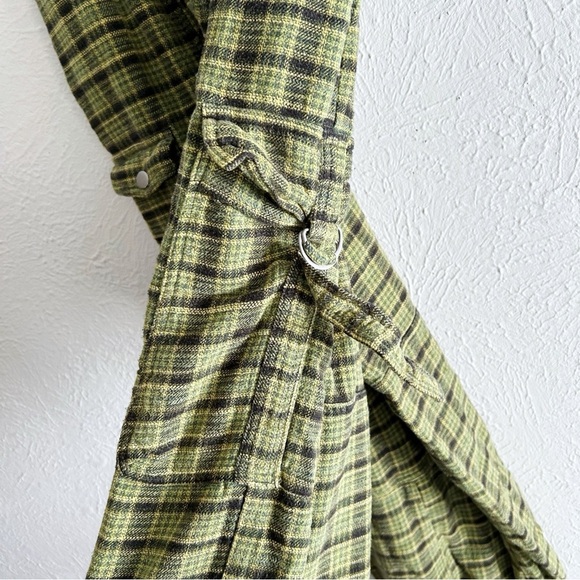 Urban Outfitters  Jana Balloon Cargo Pant Plaid Green Skater XS - Picture 4 of 6